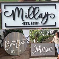 3D Name with Border Frame