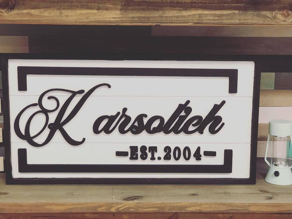 3D Name with Border Frame