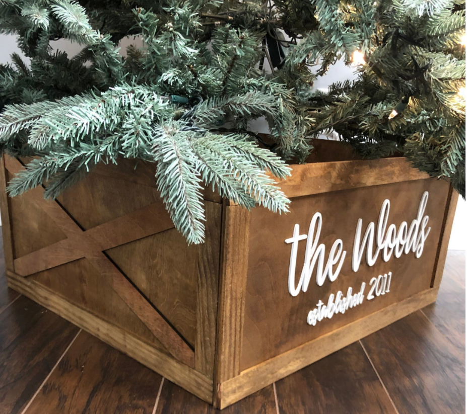 Christmas Tree Box Hammer & Stain Covington
