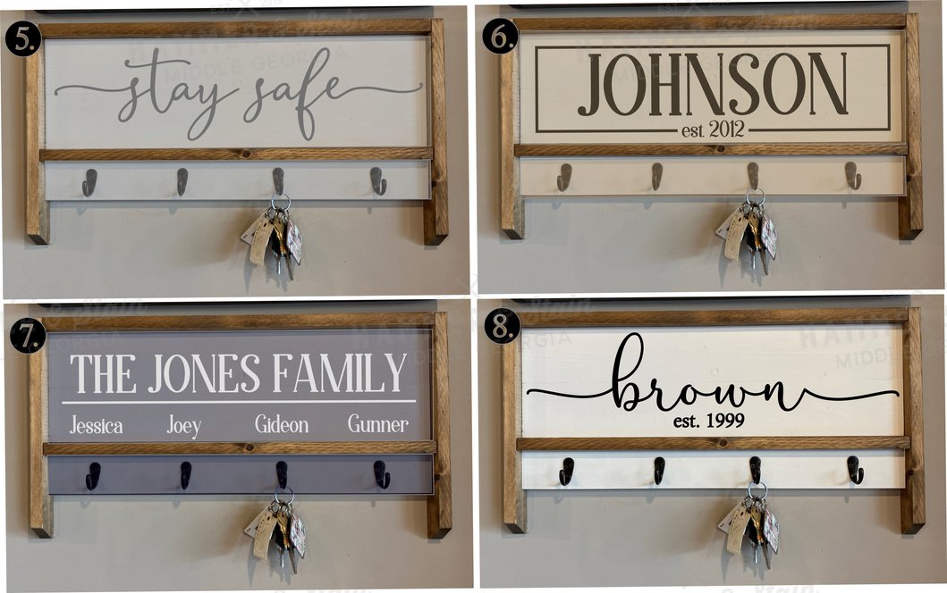 Key/Coat Racks Hammer & Stain Covington