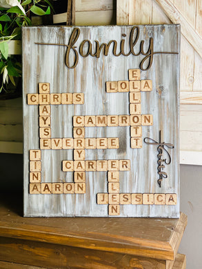 Scrabble Tile Wall/Sign