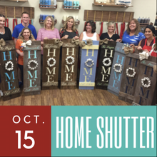 10/15/2017 (2pm) Rustic Shutter Home Workshop (Gainesville)