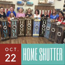 10/22/2017 (2pm) Rustic Shutter Home Workshop (Ocala)
