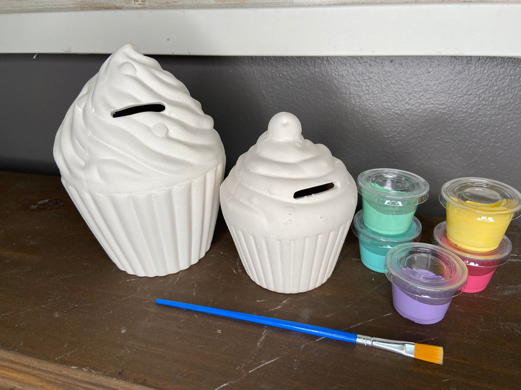 Ceramic Small Cupcake Bank